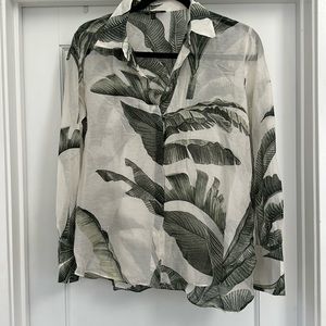 Massimo Dutti Cotton and Silk Shirt size 8